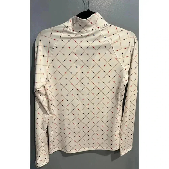 NWT Lady Hagen Women's White Geo UV Long Sleeve 1/4 Zip - Picture 4 of 8